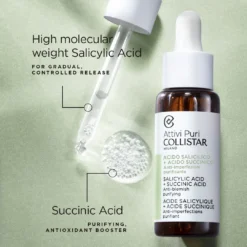 Collistar Attivi Puri Salicylic Acid + Succinic Acid Anti-blemish Purifying Serum 30ml 1.0fl.oz -Sesderma Cosmetics Lyskin Collistar attivi puri salicylic acidsuccinic acid anti blemish purifying serum 30ml COL00098 3