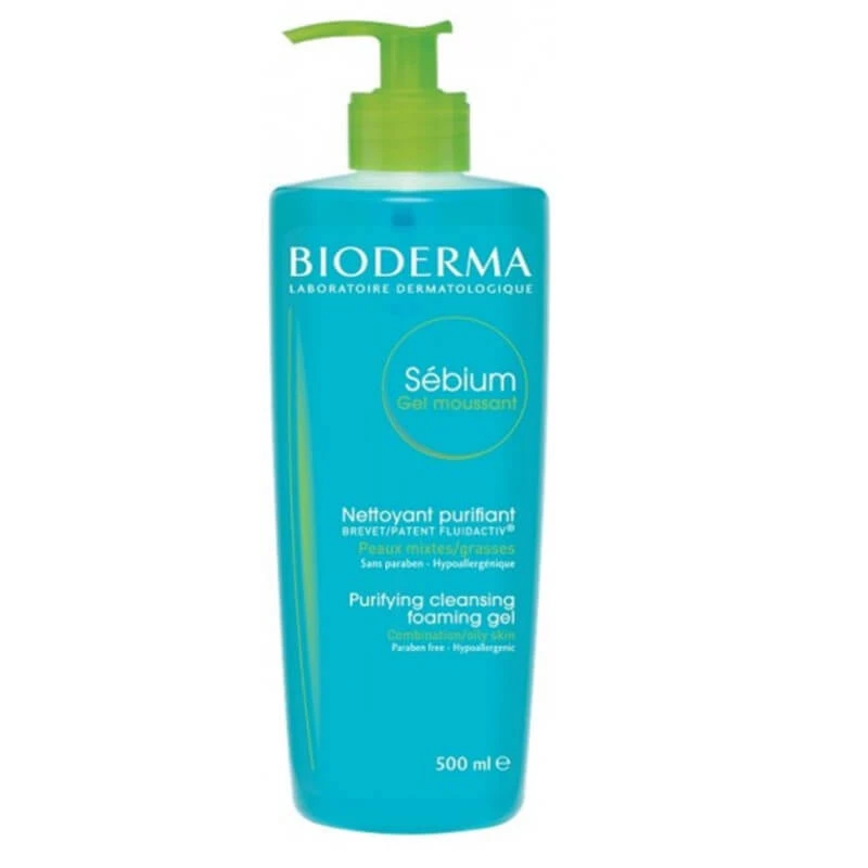 Bioderma Sebium Purifying Cleansing Gel For Combination To Oily Skin 500ml 1 Bioderma Sebium Purifying Cleansing Gel For Combination To Oily Skin 500ml