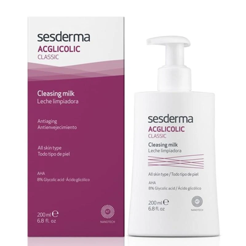 Sesderma Acglicolic Classic Anti-aging Cleansing Milk 200ml 6.8fl.oz 2 Sesderma Acglicolic Classic Anti-aging Cleansing Milk 200ml 6.8fl.oz - Image 2